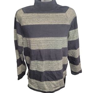 Vintage Levi's Black and Gold  Colorblock High Neck Sweatshirt M